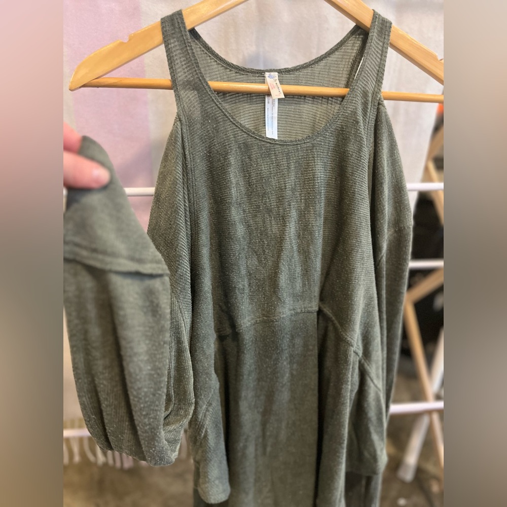 FP Movement Tunic, forest green, size medium.